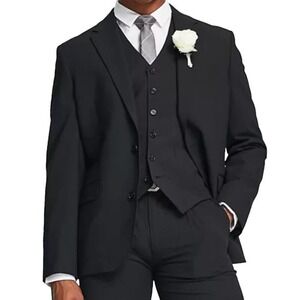 Noak 'Camden' Slim Premium Fabric Suit Jacket in Black, Size 38R​​​​​
